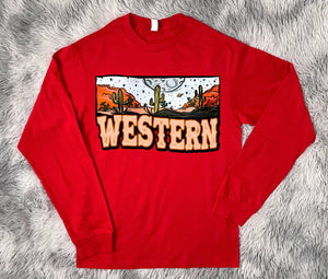 Western Long Sleeve Tee