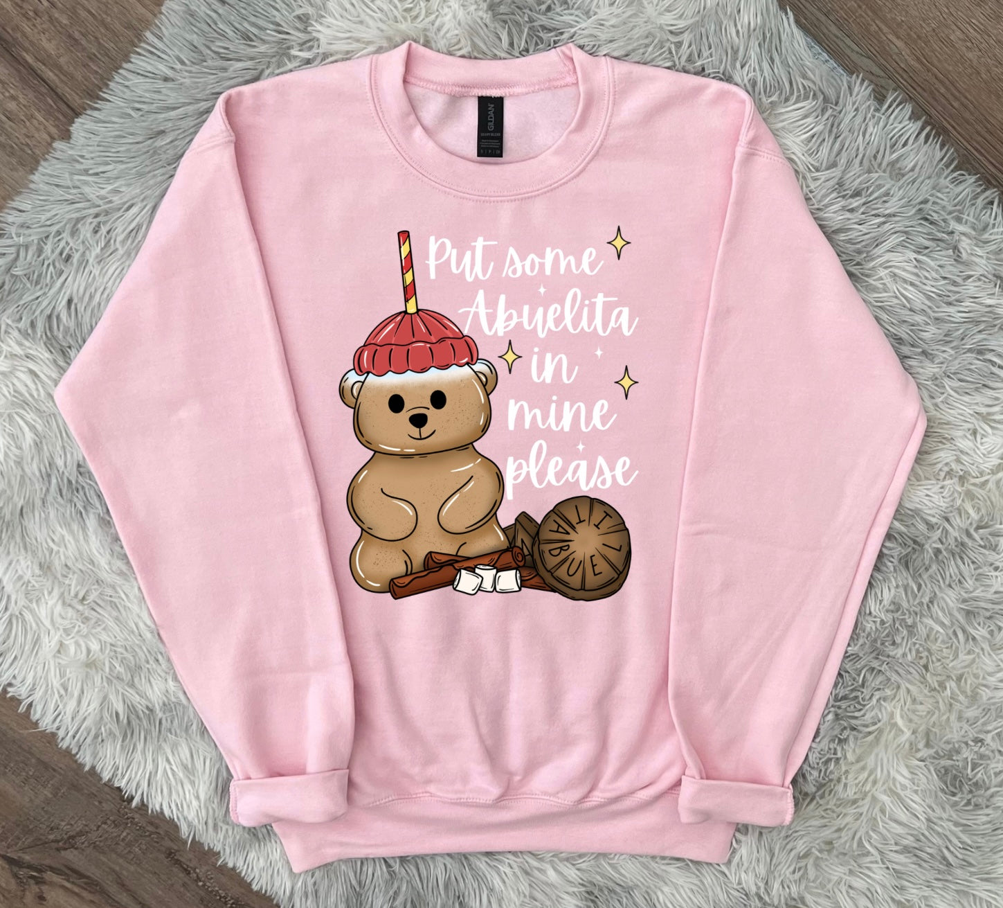 Abuelita Bear Cup Crewneck