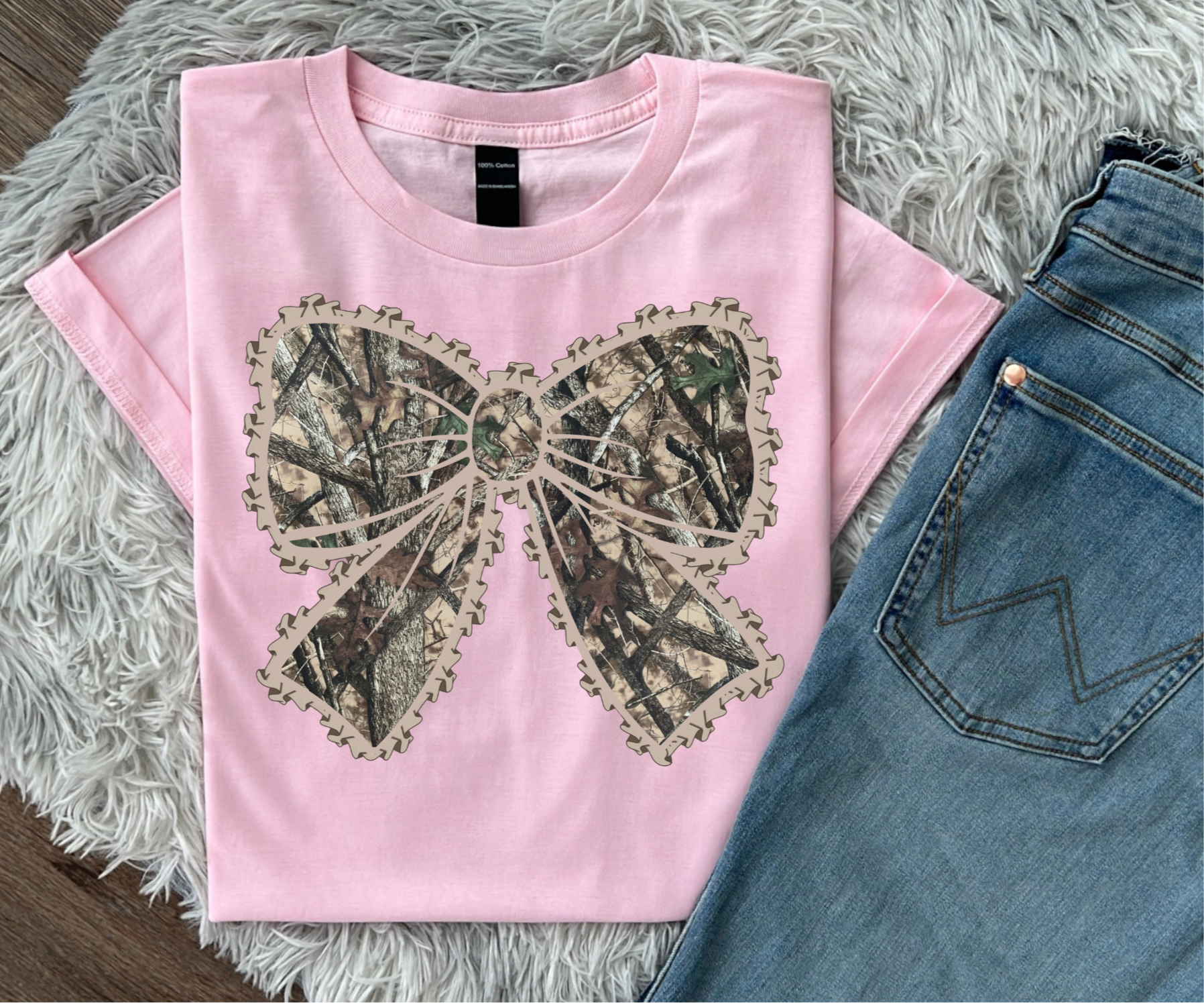 Camo Bow Tee