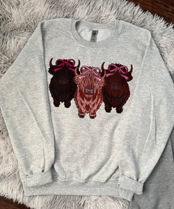 Coquette Cows Crewneck