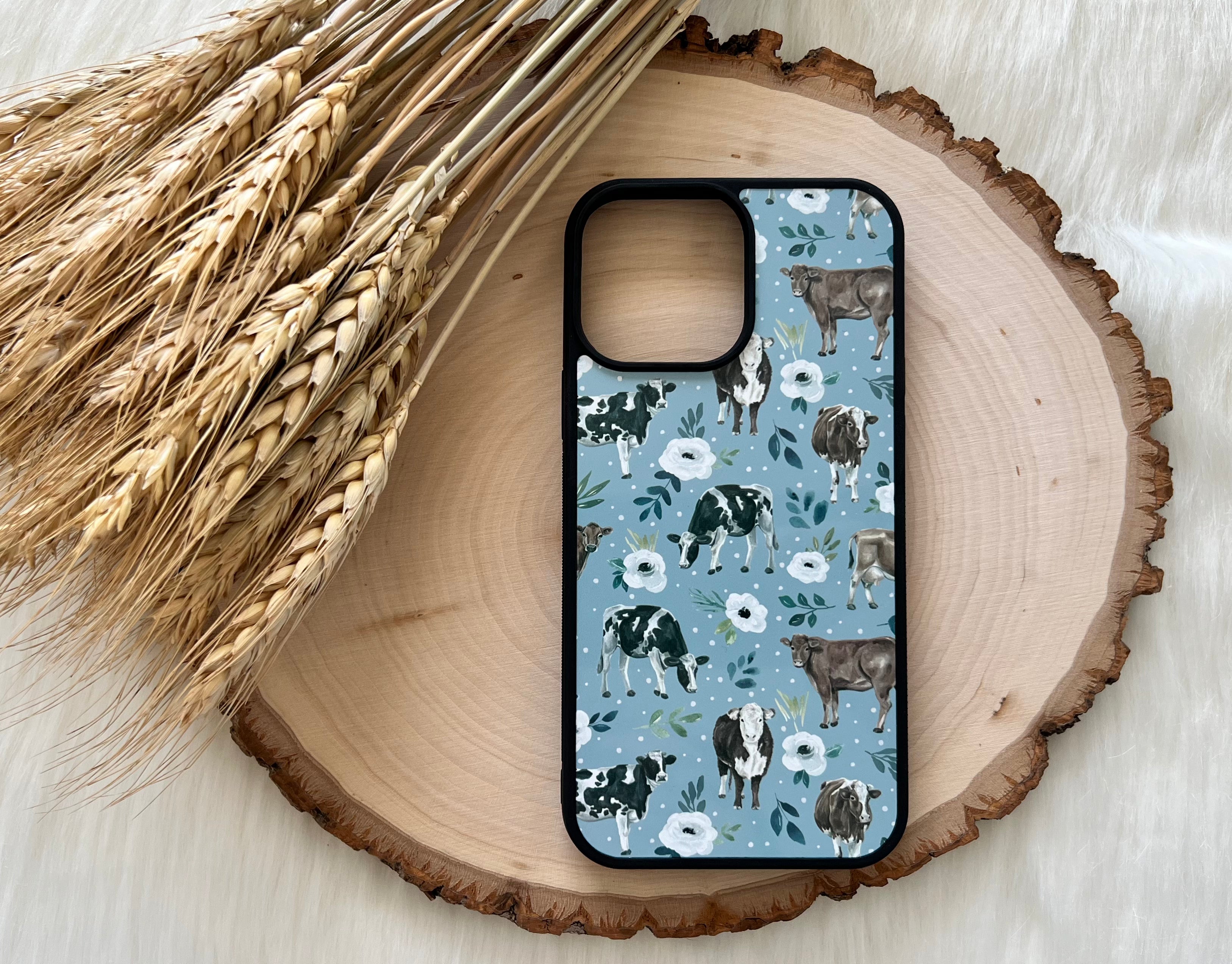 Flowered Cows Phone Case*
